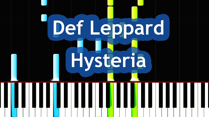 Hysteria Piano version - Piano performance video thumbnail