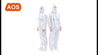 PPE Hazmat suit Protective Clothing Suit Meltblown High Antibacterial Reusable Plastic Closures