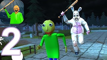 Branny Baldi Basics & Ice Scream Granny 3 Neighbor - Gameplay Walkthrough Part 2 (Android,iOS)