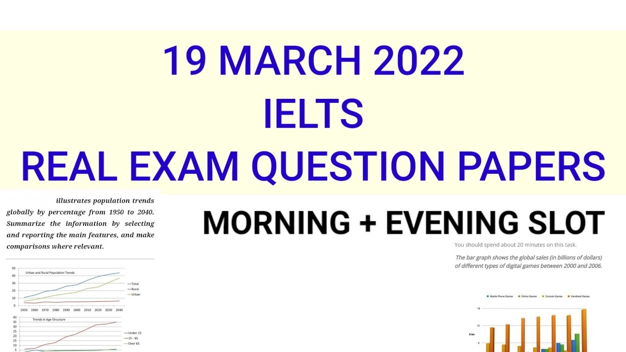 Ielts 19 March 2022 Real exam question paper || Morning and evening slot