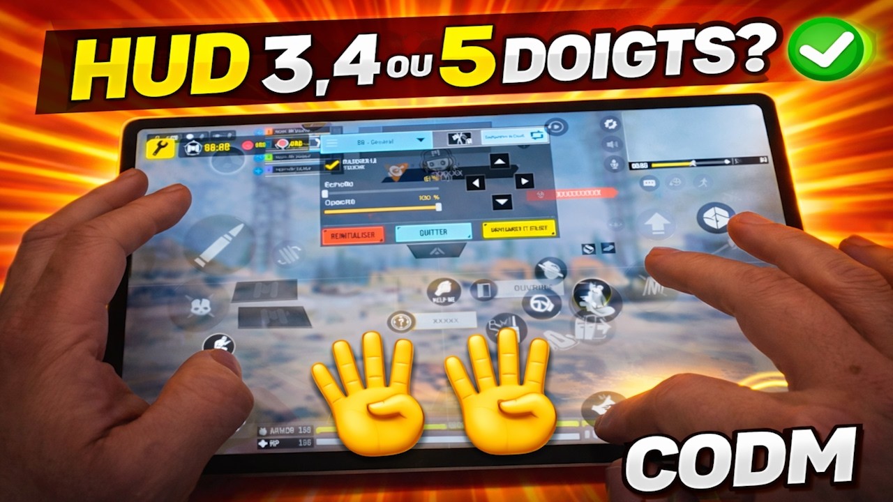 HUD 3, 4 ou 5 doigts sur Call Of Duty Mobile best HUD layout CODM fr ...