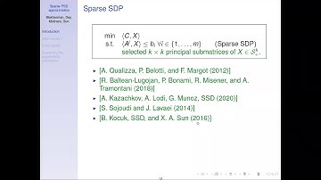 2020Dec11 Tutte Sparse PSD approximation of the PSD cone _Santanu Dey