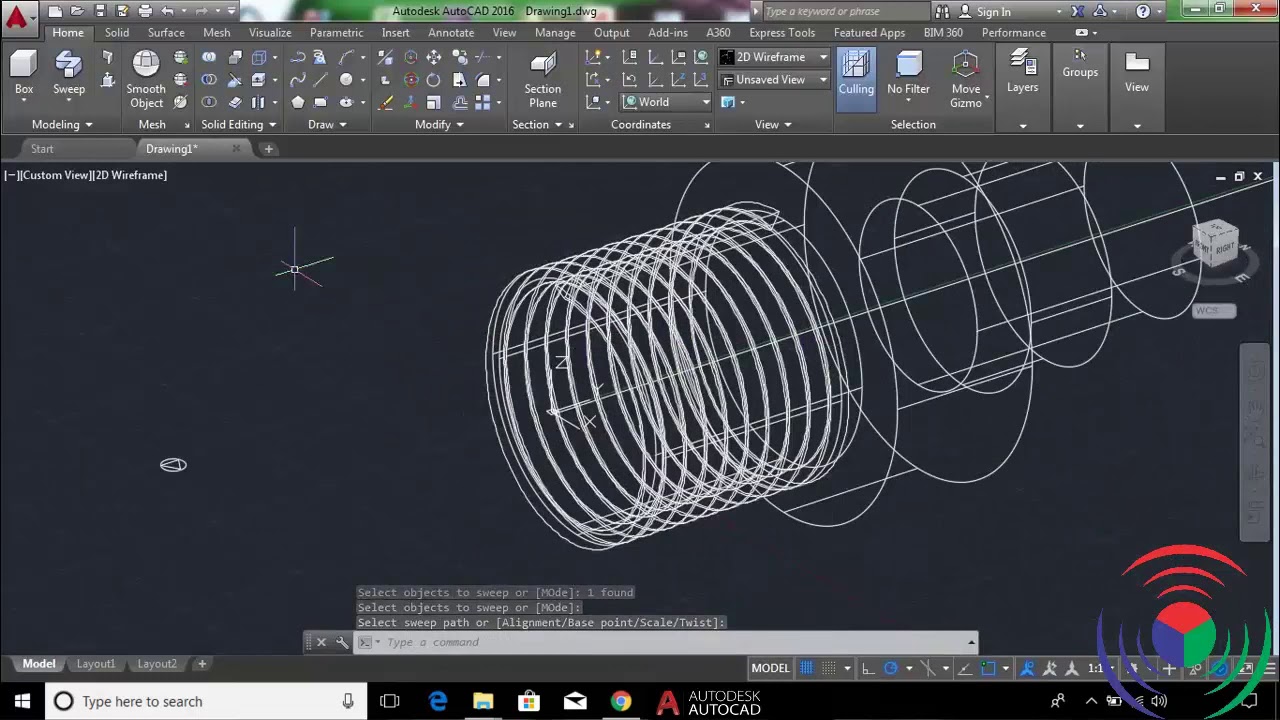 How to Create Thermocouple Compression Fitting in AutoCAD 3D YouTube