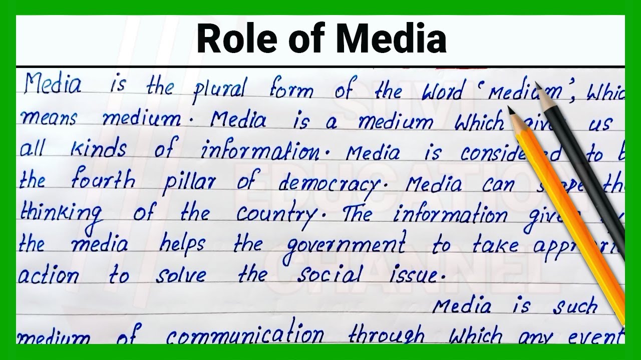 role of media essay points