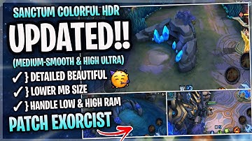 New! Sanctum Island HDR Night MD In Mobile Legends | Config Ml Anti Lag Improve FPS - Patch Exorcist
