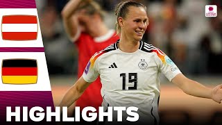 Germany vs Austria | What a Comeback | Highlights | Women's Euro Qualifiers 05042024