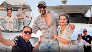 Abhishek ne private YACHT book karwa liye ( family time )