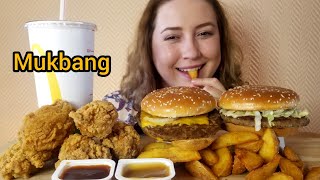 МАКДОНАЛЬДС МУКБАНГ РОЯЛ БИГТЕСТИ КУРОЧКА АСМР | MCDONALD'S MUKBANG ROYAL BIGTESTY CHICKEN ASMR