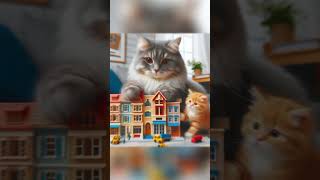 Cat Playing With Buildings |#Shorts #Viralshorts #Cat