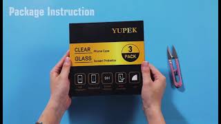 YUPEK iPhone12 6.1 Inch Clear Case Package Instruction