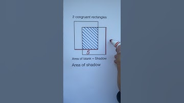 Geometry problem challenge: solving area of shadow #geometry #shorts
