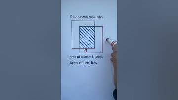 Geometry problem challenge: solving area of shadow #geometry #shorts
