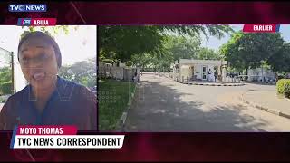 TVC's Moyo Thomas Gives Updates As Gunshots Fired Near ICC In Abuja