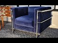 ル・コルビジェ1人掛けソファ ブルー　家具紹介_190208_アウトレットG　ST10-3Y