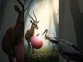 Antelope Receiving Rescue From Two Different Birds #animals #wildliferescue #animalcare #wildlife