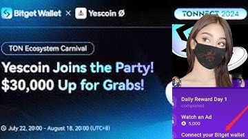 HOW TO CONNECT BITGET WALLET IN YESCOIN||ALL ABOUT WHITE YES COIN