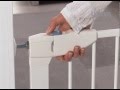 Lindam sure shut orto safety gate  how to use and how to install  babysecurity