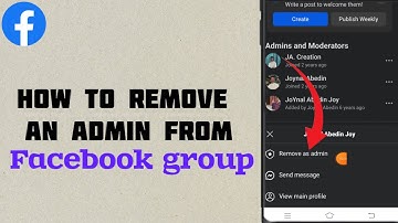 How to remove an ADMIN from your Facebook Group