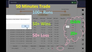 Rise-Fall Binary Bot Sma 50Minutes Trade 20 Profit
