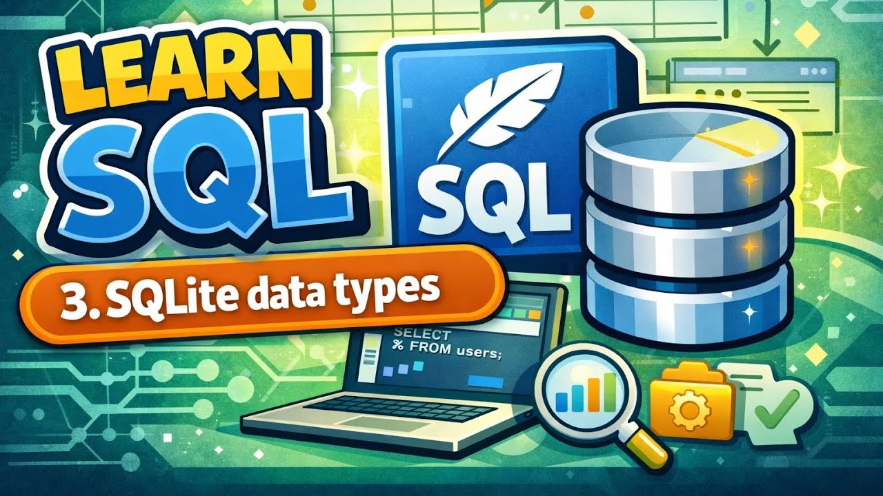 python sqlite tutorial | python sqlite data types... SQLite data types - YouTube