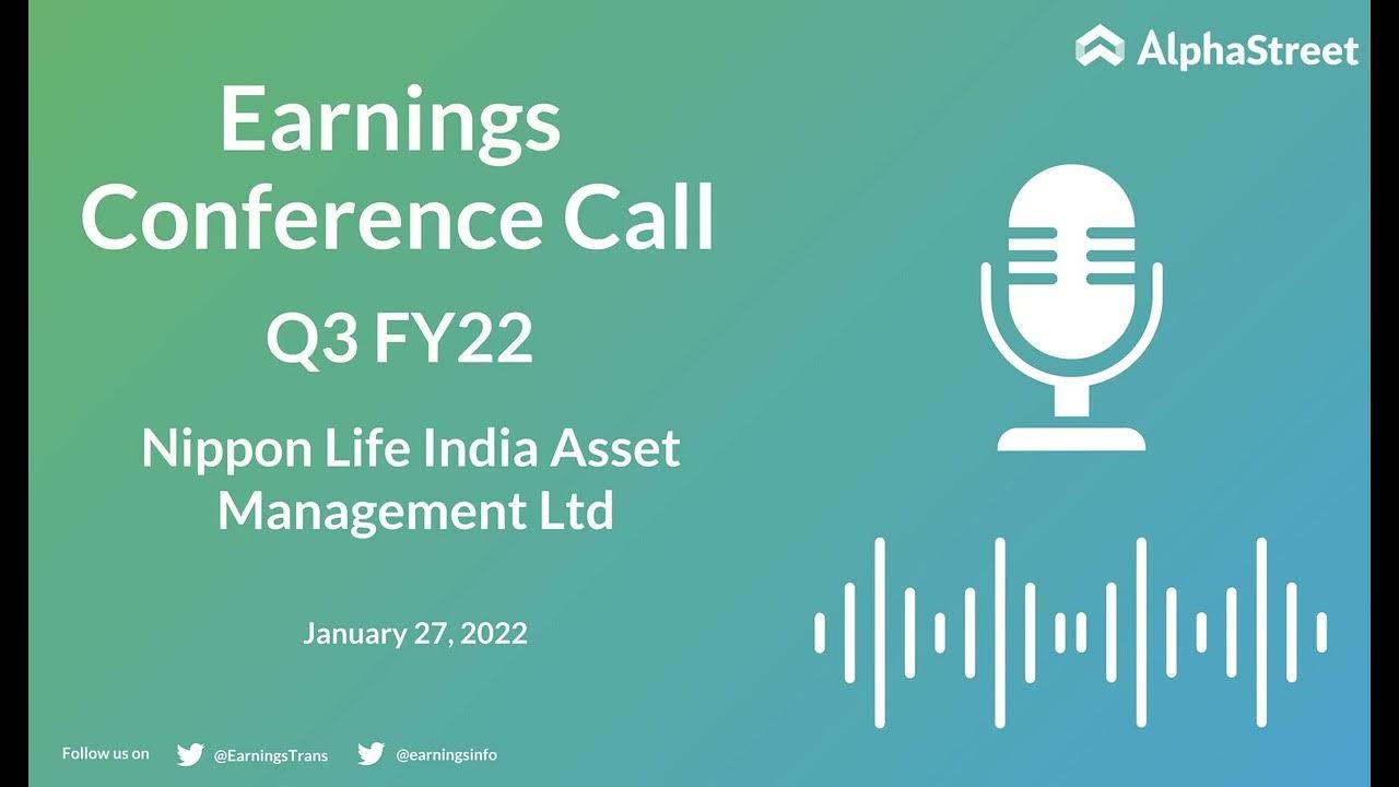 Nippon Life India Asset Management Ltd Q3 FY22 Earnings Concall YouTube