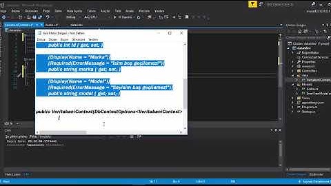 CodeFirst Yaklaşımı İle Temel Bir Entity Framework Uygulaması
