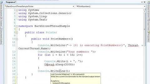Background ve Foreground Thread