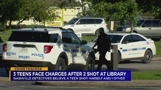 3 teens face charges after two shot at Bordeaux library