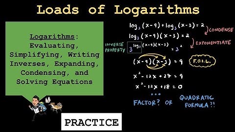 50 Logarithm Practice Problems (ish)
