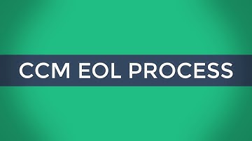 [PAMTEK] CCM : EOL Process - PAMTEK