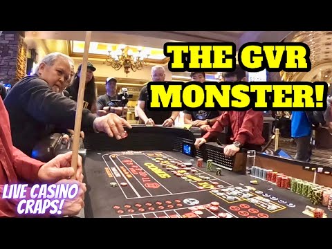 Two Time Golden Arm Craps Player throws a Monster Roll Live with HCS!