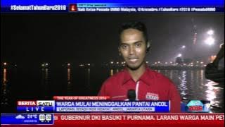 Usai Pesta Kembang Api, Warga Berangsur Tinggalkan Ancol