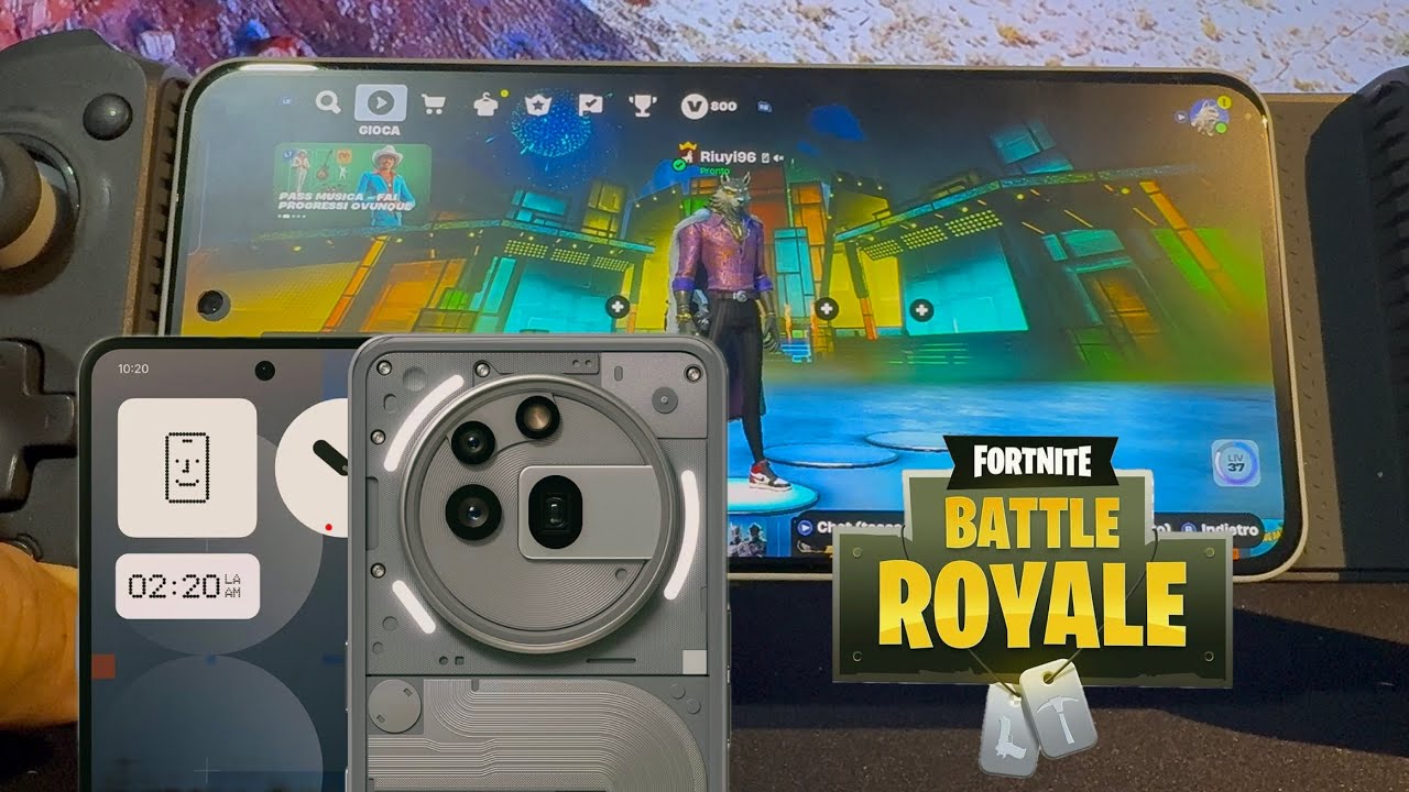 Fortnite on Nothing phone (3a) pro - First try standard settings 14 ...