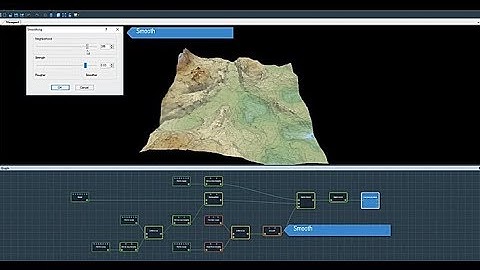 How to create an alpha composition between two terrains