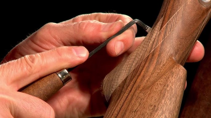 how-to-checker-a-gunstock-presented-by-larry-potterfield-midwayusa-gunsmithing-youtube