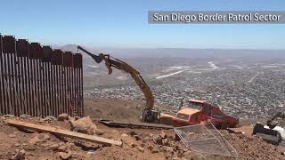 216 miles of new border wall system completed. Construction underway on an additional 339 miles.