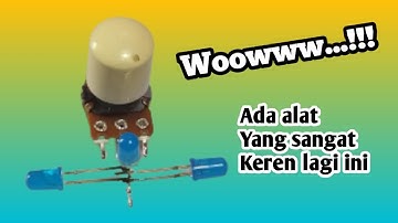 Cara membuat adjustable led flasher || mengatur kecepatan kedipan led menggunakan potensiometer