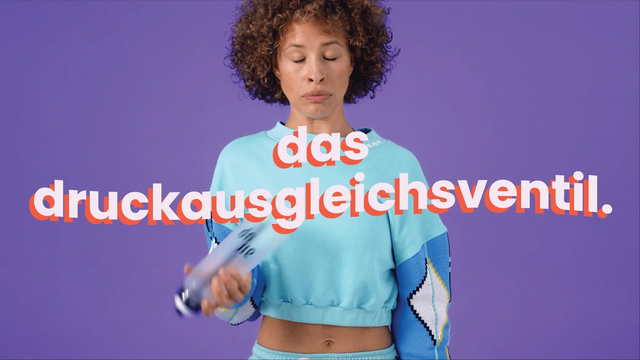 Das Druckausgleichsventil - nur so kann einwandfrei getrunken werden