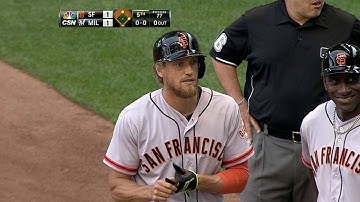 SF@MIL: Pence plates Peavy with a single to center