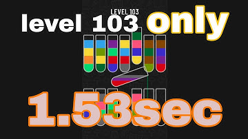 Water sort puzzle level 103 /water colour