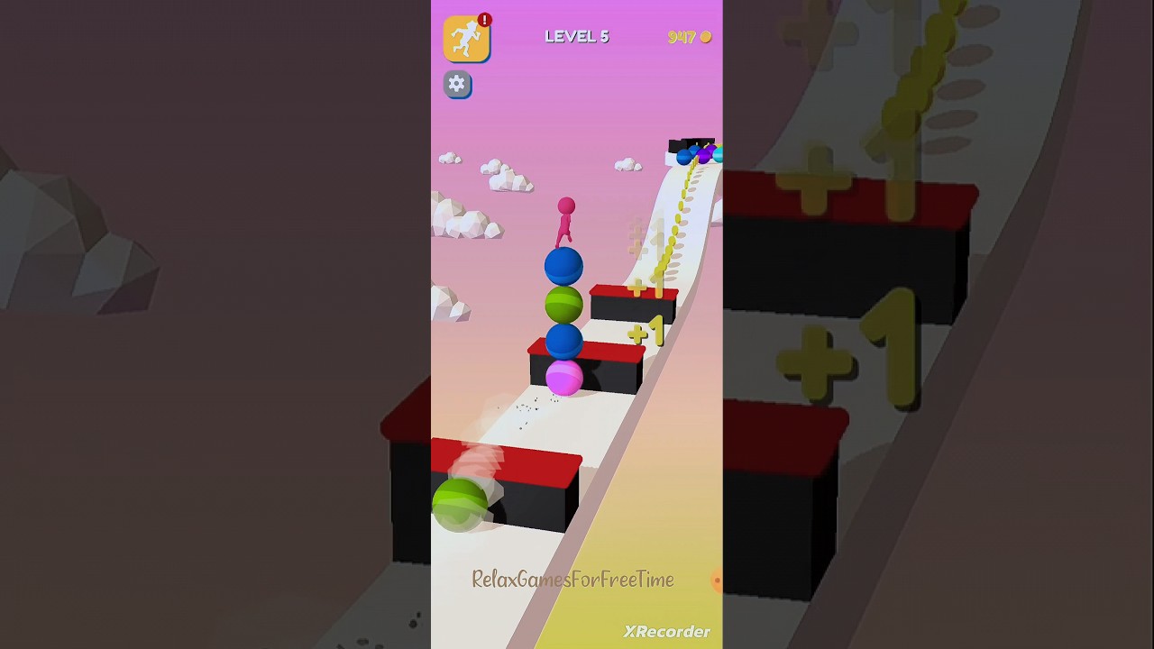 Stack Rider - Level 5 gameplay arcade running ball obstacle fun game 