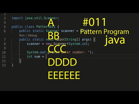 java: pattern programming #011 || vs code||