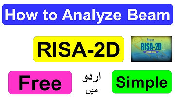 Analysis of Beams using RISA-2D software