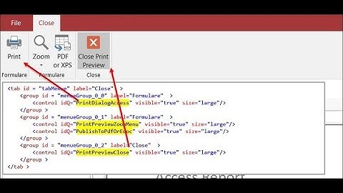 Ribbonbar Icons for MS Access. Find all Numbers of CustomUI mso idQ idMso