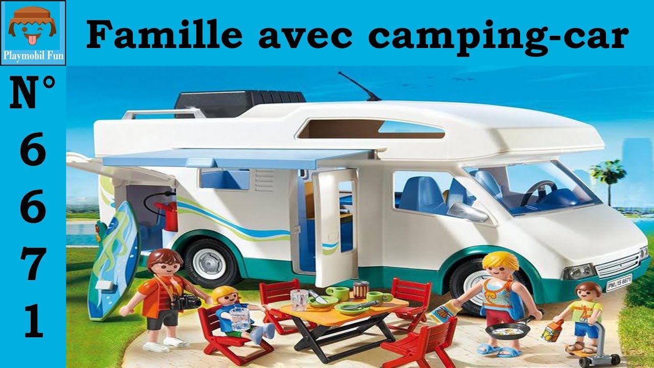 famille camping car playmobil