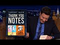 Thank You Notes: Back-to-School Ads, Little Caesar's Crazy Calzony | The Tonight Show