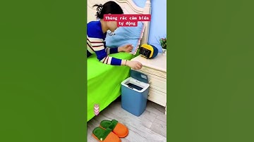 Thùng rác cảm biến tự động quá tiện lợi #shorts #giadungthongminh