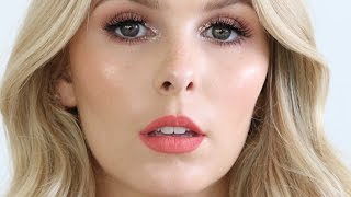 PEACHY KEEN MAKEUP TUTORIAL | GLITTER WEEK DAY 2 | RACHAEL BROOK