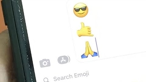 How to stack emojis in a text message on iPhone 13 pro Max