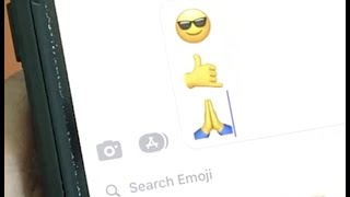How to stack emojis in a text message on iPhone 13 pro Max